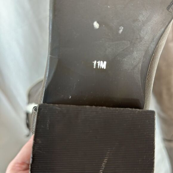 G By Guess Faux Leather Taupe Knee High Riding Boots Sz 11 - Picture 5 of 6